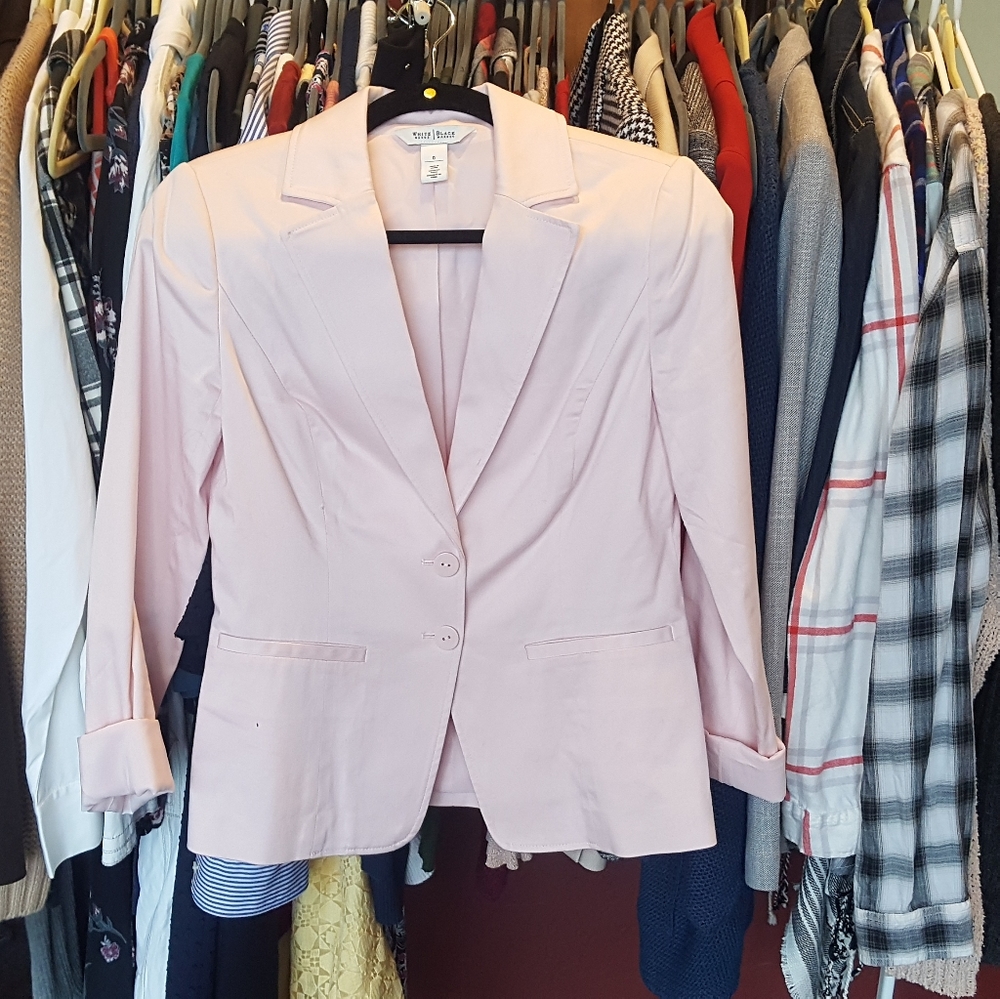 White House Black Market Blazer | Light Pink